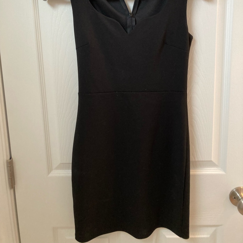 Black v mini dress